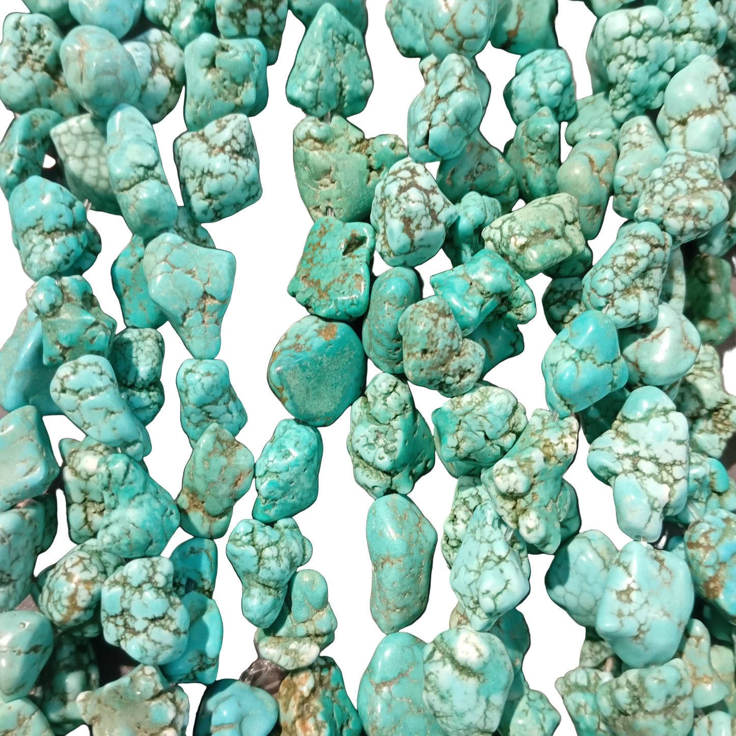 Howlite Chunky Nugget Bead Strand
