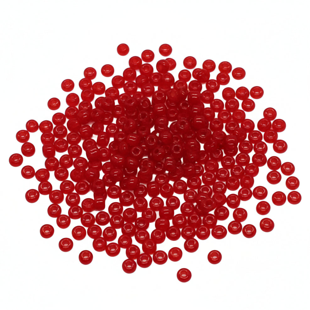 15g 6/0 4mm Red Seed Beads
