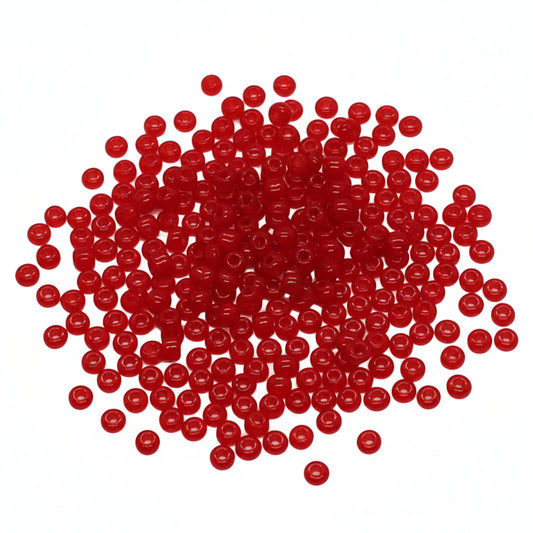 15g 6/0 4mm Red Seed Beads
