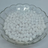 BULK SALE! 1000 White Acrylic Faceted Beads