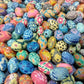 10pc Oval Polymer Clay Multicolored Beads