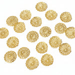 20pc 15mm Gold Bead Caps
