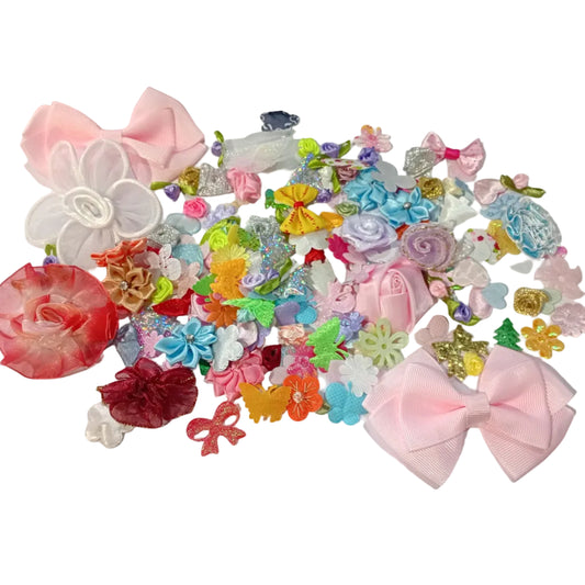 SALE! Large Bag Of Satin & Organza Appliques