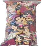 CLEARANCE! Large Pack Of Fun Wooden Buttons & Pendants