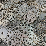 10pc Silver Mixed Steampunk Gears & Cogs