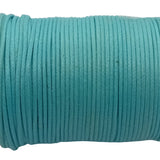 25M 0.5mm Light Blue Waxed Cotton Cord