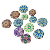 12pc Round Mixed Disc Polymer Clay Beads