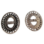 Silver Oval Buckle Charm