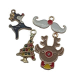 4pc Enamel Christmas Charms Set 7.