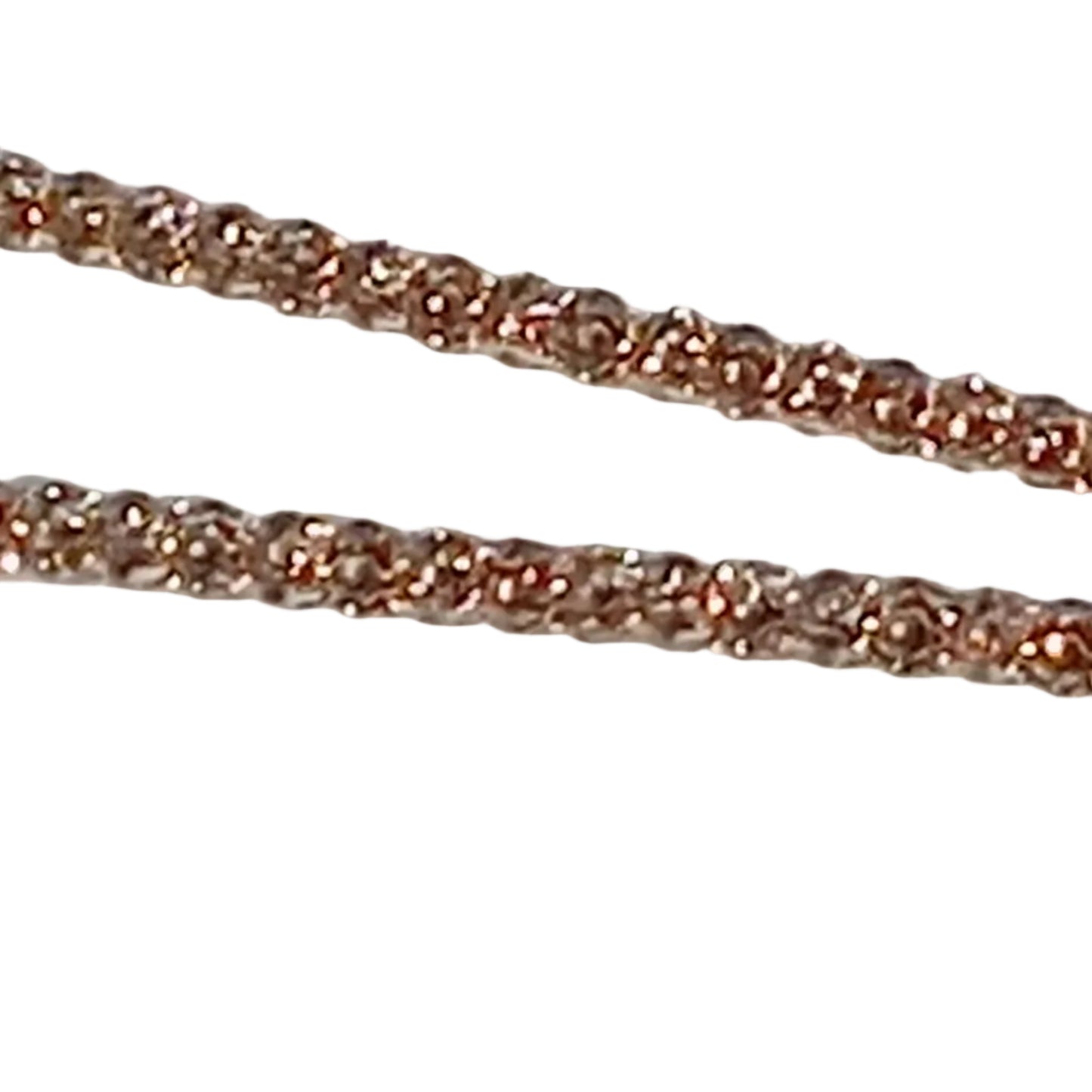 Long Rose Gold Rope Necklace Chain