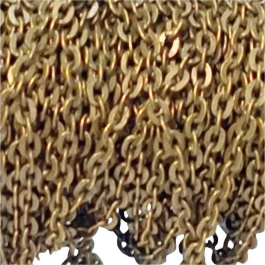 1m Dark Bronze Link Chain 3x2mm