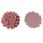 2pc Light Pink Resin Flowers