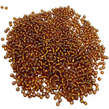 15g 11/0 2mm Bronze Silver Lined Seed Beads