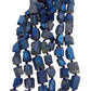 Rough Titanium Electroplated Quartz Beads