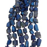 Rough Titanium Electroplated Quartz Beads