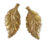 2pc Gold Vintage USA Leaf Charms