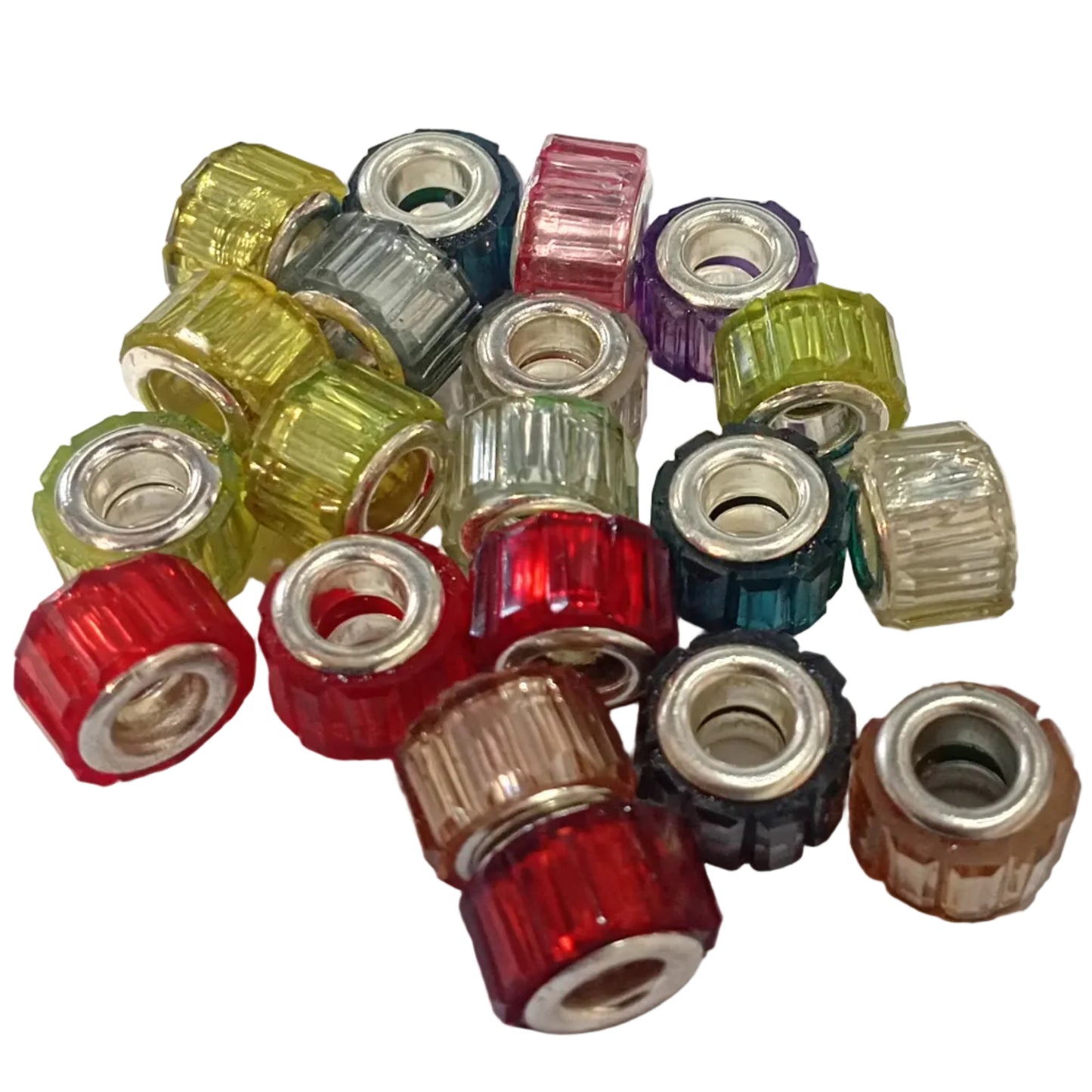 20pc Mix Of European Acrylic Beads