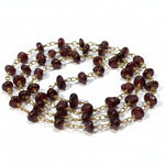 1m Natural Garnet Chain