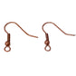 24pc B Grade 20cm Red Copper Earring Hooks