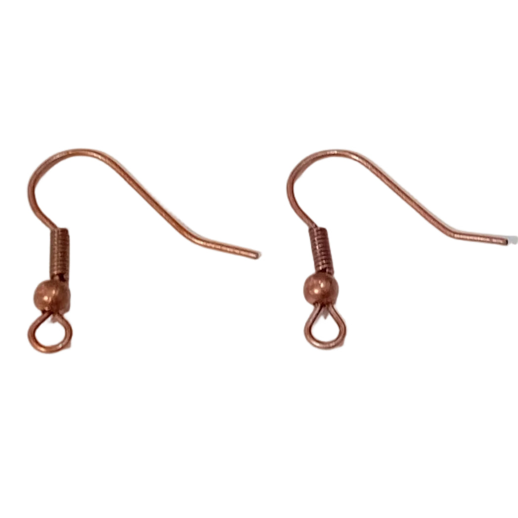 24pc B Grade 20cm Red Copper Earring Hooks