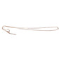 Long Rose Gold Snake Necklace Chain