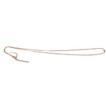 Long Rose Gold Snake Necklace Chain
