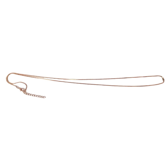 Long Rose Gold Snake Necklace Chain