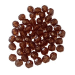 BULK SALE! 1000 Brown Acrylic Faceted Beads