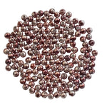 6mm 150pc Metallic Pink & Grey Metal Beads