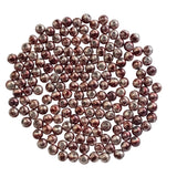 6mm 150pc Metallic Pink & Grey Metal Beads