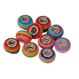 10pc Mixed Stripey European Bead Pack