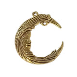 1pc Gold Moon Pendant