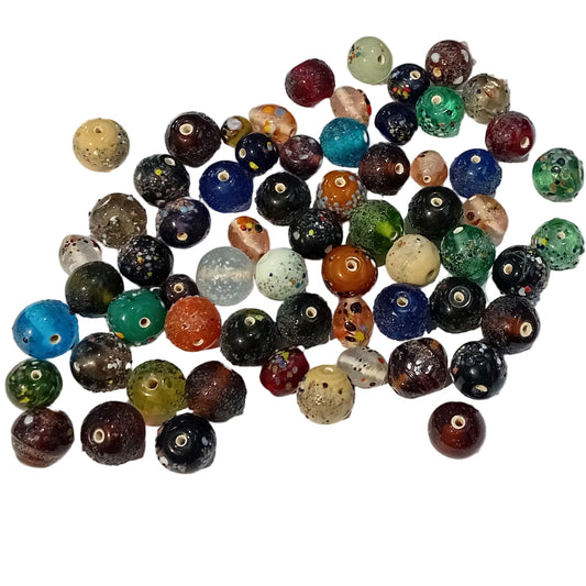 100g Stardust Lampwork Beads