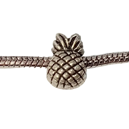 1pc Silver Pineapple European Bead