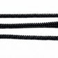 50pc 6mm Black Glass Disc Beads