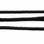 50pc 6mm Black Glass Disc Beads