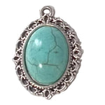 1pc Faux Turquoise Pendant
