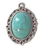 1pc Faux Turquoise Pendant