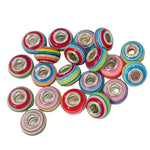 20pc Mixed Stripey European Bead Pack