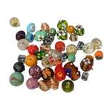 100g In Bloom Floral Lampwork Beads