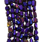 Rough Rainbow Electroplated Quartz Beads