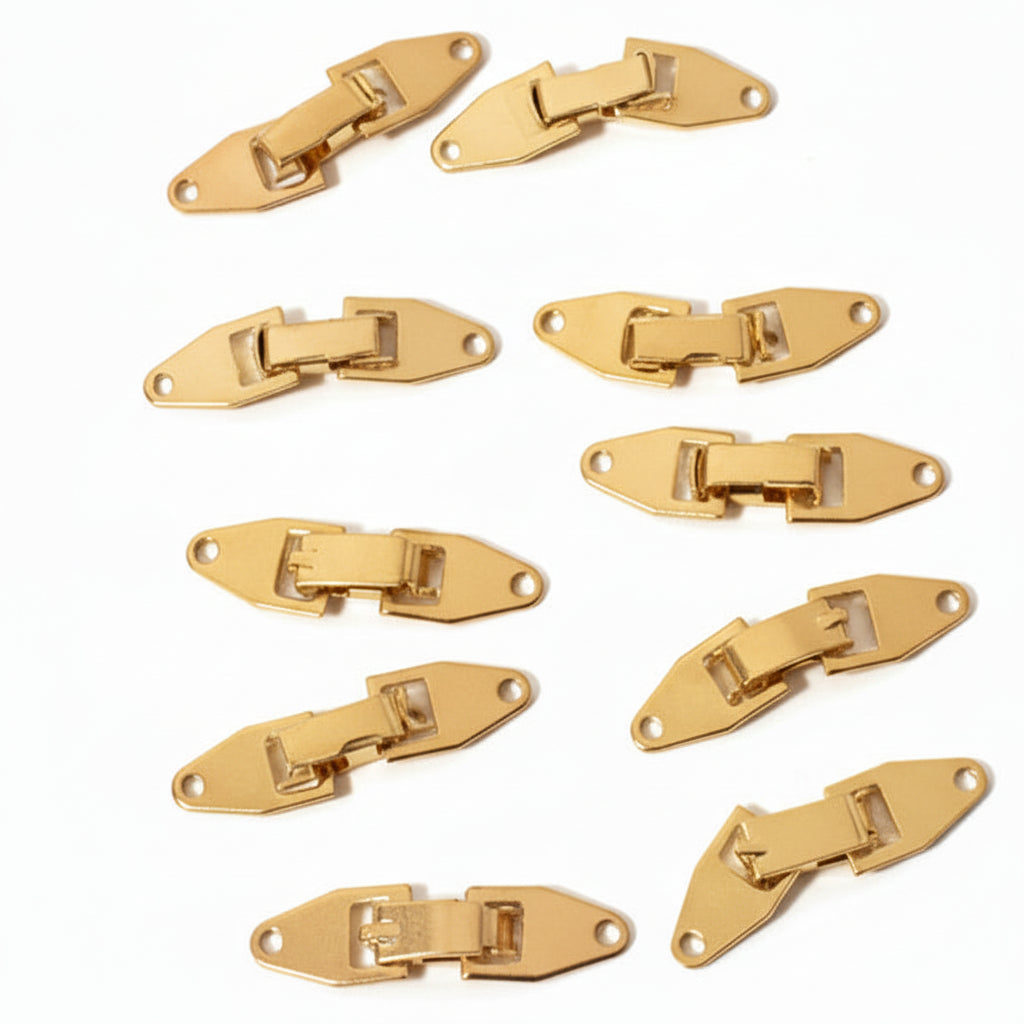 10pc Gold Jewelry Hinges