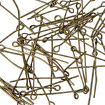 50pc Bronze 3cm Eye Pins