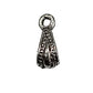 10pc Silver Pendant Slider Bail