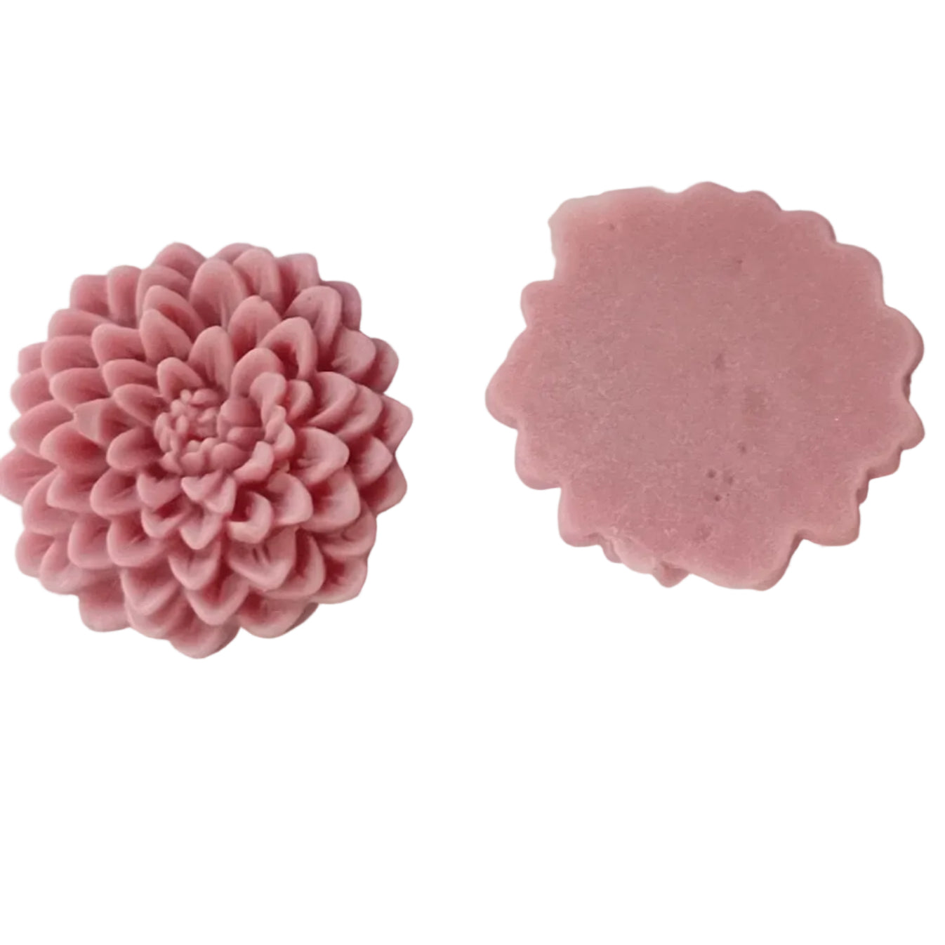 2pc Pink Resin Flowers