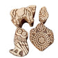 SALE! Set Of 4 Indian Block Stamps