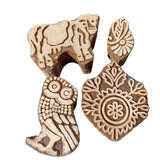 SALE! Set Of 4 Indian Block Stamps