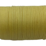 25M 0.5mm Yellow Waxed Cotton Cord