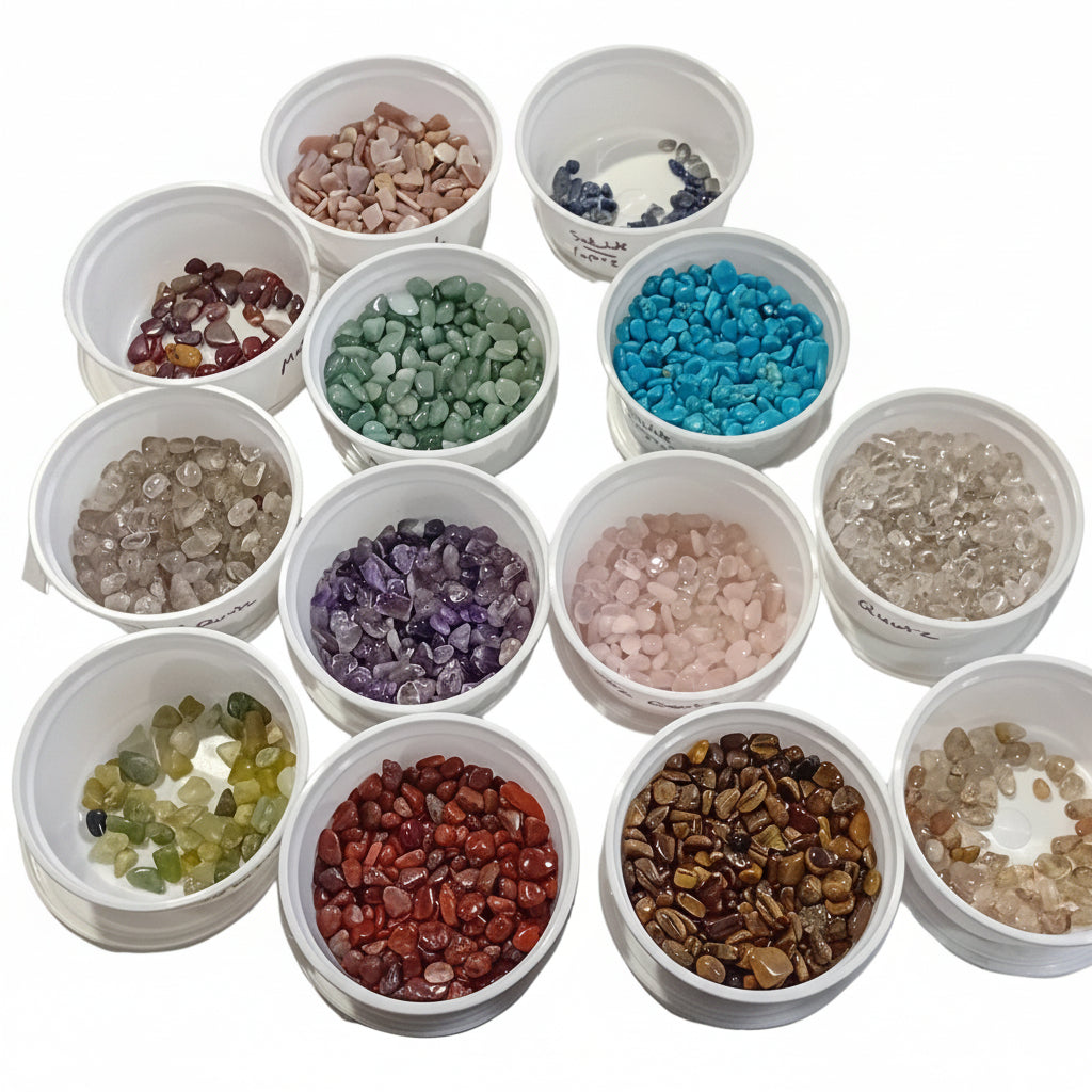 60g Bag Of Mixed Real Gemstones