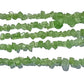 SALE! 5x Strings Of Glass Green Cats Eye Chip Beads
